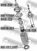 MITSUBISHI MR374546 Spacer Bush, shock absorber